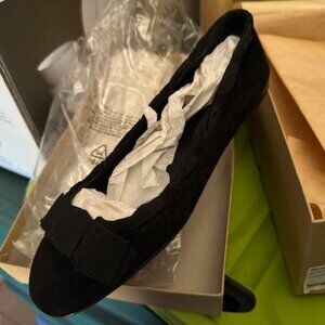 J. Crew Barcellona Suede Ballet Flats with Ribbon NIB